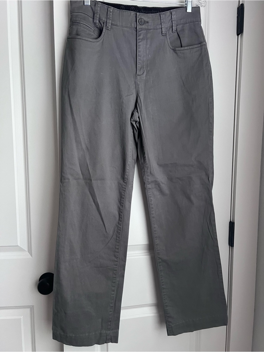 Christopher & Banks Gray Chino Pants, women’s size 8